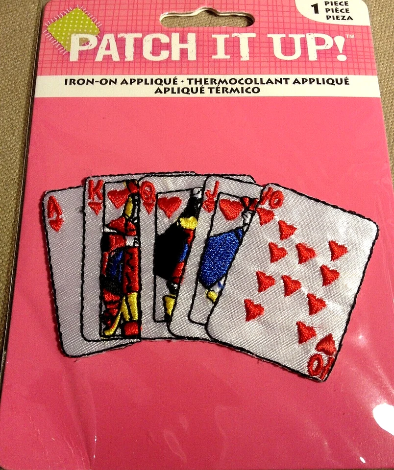 Parche bordado para planchar PATCH IT UP - ROYAL FLUSH Foto 1 de 1