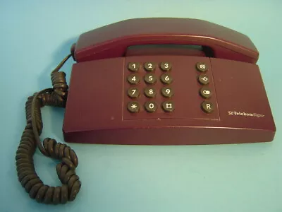 altes Telefon lila "Signo" von Telecom SNr 01126539 Baujahr 04.93 guter Zustand  - Bild 1 von 4