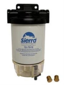Sierra 18-7932 10 Micron Fuel Water Separator Kit with Aqua Vue Bowl - Picture 1 of 3