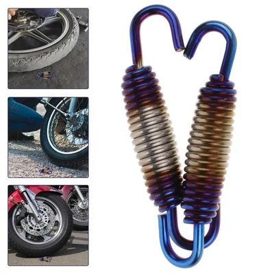  2 Pcs Exhaust Pipe Spring Motorcycle Springs Motorbike Accessories - Image 1 of 4