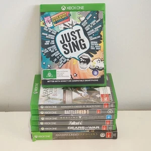 Xbox One Game Bundle ×7 Just Sing Assasin Creed Orgins Black Flag Free Shipping - Bild 1 von 4