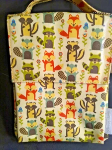 Sugar Booger Lisa Lowe Woodland Creatures theme lunch sack 10" x 7.5" x 4" - Picture 1 of 8