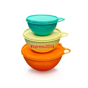 TUPPERWARE NEW THATSA BOWLS 3-PC SET NEW 19, 12 & 5 1/4 CUPS - Picture 1 of 1