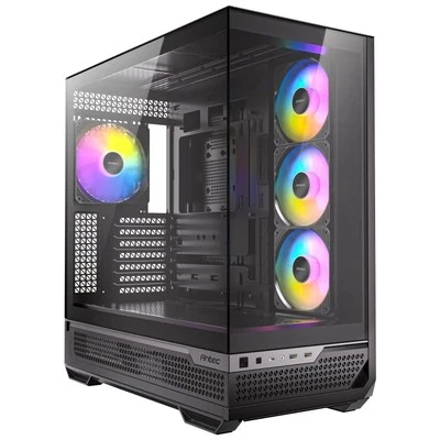 Antec C7 ARGB Mid Tower Tempered Glass PC Gaming Case - Black, 3x 120mm & 1x 140 - Image 1 of 4