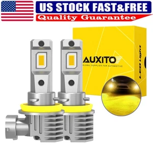 AUXITO M6 Yellow H8 H16 H11 32-LED Fog Light Bulbs For 2022 Mercedes-Benz Metris - Picture 1 of 13