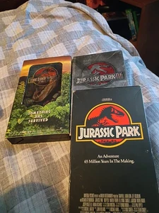Jurassic Park VHS Collection. 1 3 and Jurassic World. Tested. Good Condition - Picture 1 of 4