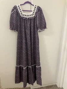 Vintage Liberty House Naturally Petite Floral Prairie Cottagecore Long Dress 12 - Picture 1 of 5