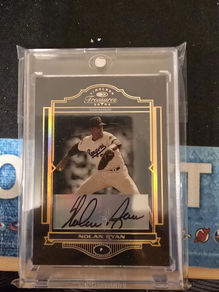 Nolan Ryan 2004 Timeless Treasures #83 AUTO 08/10 Rangers - Image 1 of 2