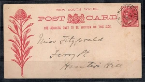 New South Wales 1888 Postal stationary 100% HUNTERS HILL, K1, 1 P., HUNTING - Picture 1 of 1