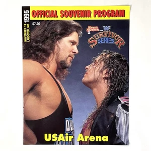 1995 WWF SURVIVOR SERIES Wrestling Arena Souvenir Program Diesel Bret Hart PPV - Picture 1 of 13