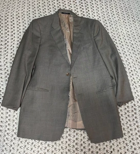 $1295 Armani Collezioni Sport Coat 40 R (50 EU) Mens Taupe 100 Wool Blazer Italy - Picture 1 of 9