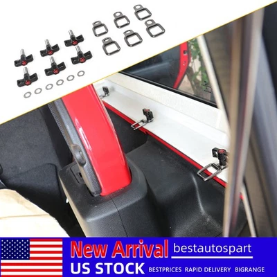 6PCS Hardtop Screw Fastener Nuts Bolts Kit For 97-18 2/4Door Jeep Wrangler JL JK - Изображение 1 из 4