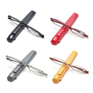 Elegante Lesebrille Metallrahmen Ultra-dünne Männer Frauen Lesebrille - Bild 1 von 16