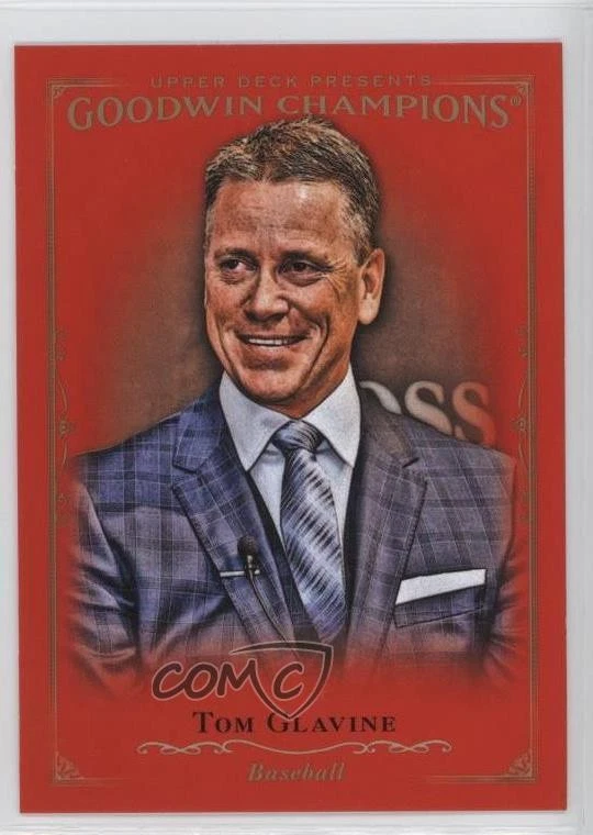 2016 Upper Deck Goodwin Champions Royal Red Tom Glavine #12 HOF - Image 1 of 2