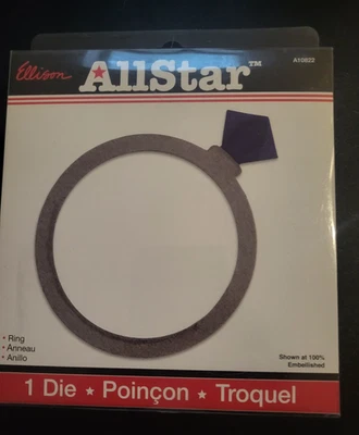 ELLISON Allstar Diamond Engagement Ring Bigz Die Like Sizzix Wedding Love - Image 1 of 2