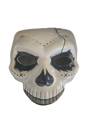 Witch Doctor Mask Disguise Halloween Day Of The Dead Half Face New With Tags - Image 1 of 4