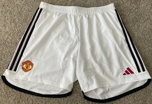 Manchester United Fußball Adidas Aeroready weiß Fußballshorts Herren XL neu mit Etikett - Bild 1 von 12
