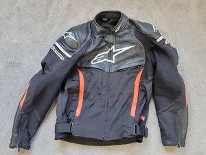 Alpinestars SP X Jacke Motorrad schwarz orange USA 40 EUR 50 Leder Textil - Bild 1 von 11