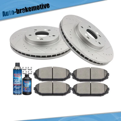 ROTORES DE DISCO DELANTEROS 300 MM + PASTILLAS DE FRENO DE CERÁMICA PARA HONDA ACUERDO ACURA TSX CL TL EE. UU. Foto 1 de 4