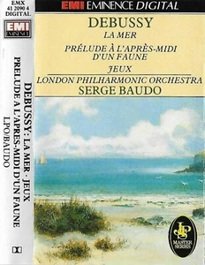 Debussy La Mer Prelude A L'Apres-Midi D'Un Faune Jeux CASSETTE ALBUM Serge Baudo - Picture 1 of 11