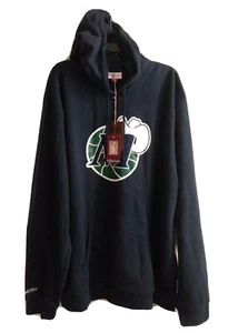 New Dallas Mavericks Mitchell & Ness Throwback Logo Pullover Hoodie Size 5XL - Picture 1 of 12