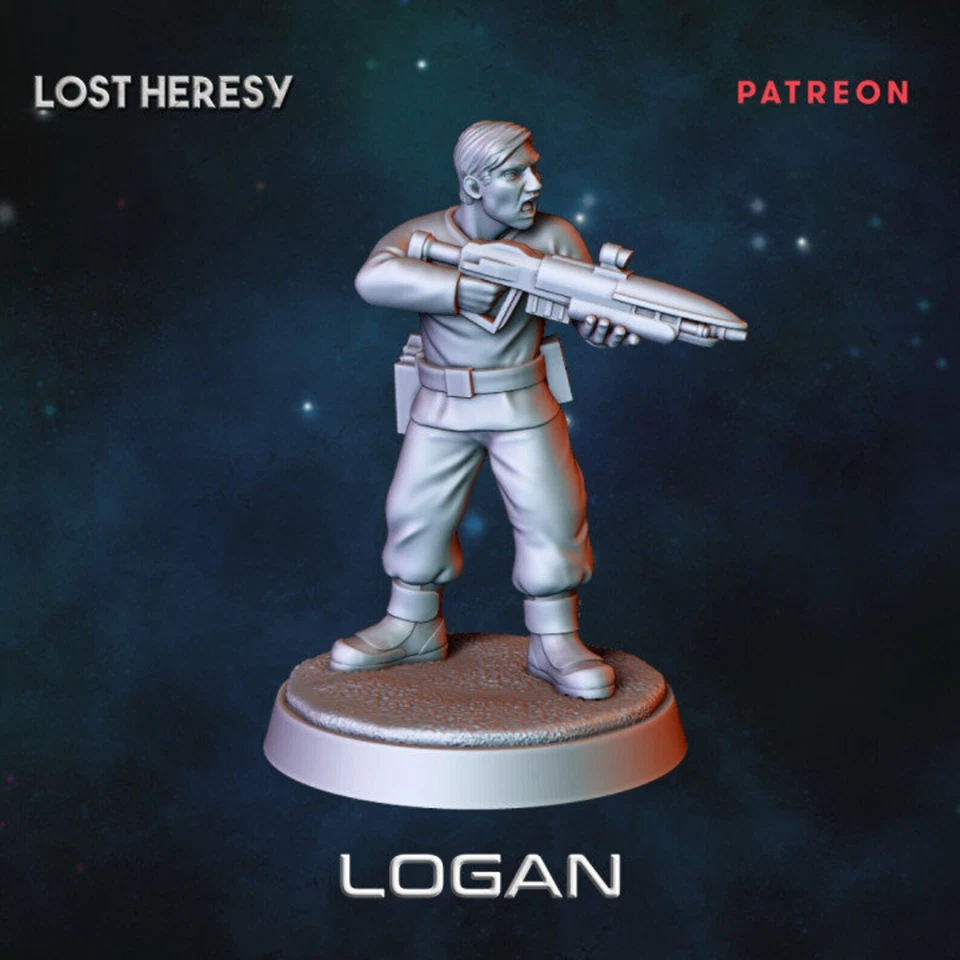 Logan - Resin Miniature | Sci Fi | Legion | Trek | Lost Heresy - Image 1 of 1