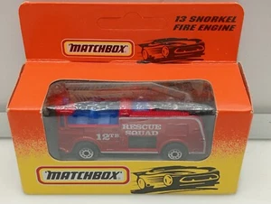 Matchbox Superfast / MB 111 - Snorkel Fire Engine - Red - 12th Rescue Squad - Picture 1 of 4