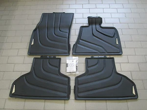 Genuine BMW F15 X5 Tailored Rubber Floor Mats Front and Rear Set 4 51472347729 - Picture 1 of 2