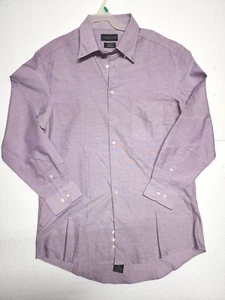 Covington Shirt Mens Medium 32-33 Purple Long Sleeve Button Up Casual Polo - Picture 1 of 12