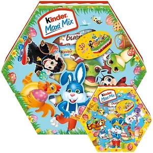 Ferrero KINDER Maxi Mix 3D Chocolate EASTER Minis Mix 143g FREE SHIPPING - Picture 1 of 3