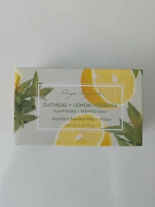 2 Vegan Bar Soaps Oatmeal Lemon 6.25 Oz Vegan - Picture 1 of 2
