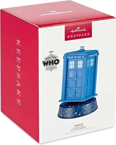 Hallmark 2023 TARDIS Dr Who 60th Ann Tabletop Decoration Light/Sound/Motion MIB - Picture 1 of 4