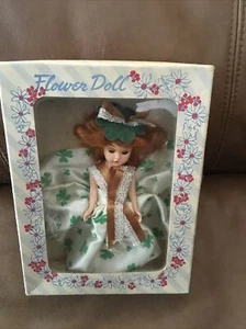 Vintage Irish Sleepy Eye Doll Ireland Green St Patty Shamrock Dress 6-1/2" - Picture 1 of 9