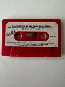 Walt Disney's Songs From Cinderella Cassette Tape 105GP Play Tested - Picture 1 of 2