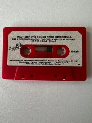 Walt Disney's Songs From Cinderella Cassette Tape 105GP Play Tested - Image 1 of 2