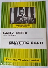 VITTORIO BORGHESI 'LADY ROSA/QUATTRO SALTI' SPARTITO MUSICALE VINTAGE (1979)