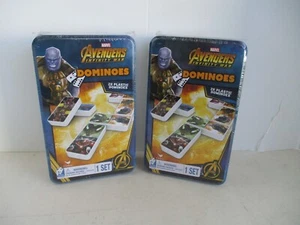LOT OF 2 Marvel Avengers Infinity War Dominos Collector Tin Set - BRAND NEW - Picture 1 of 6