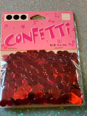 CONFETI DARICE PUNTOS ROJOS MANZANA PUNTOS ROJOS 5 OZ PUNTOS DE CONFETI  Foto 1 de 2