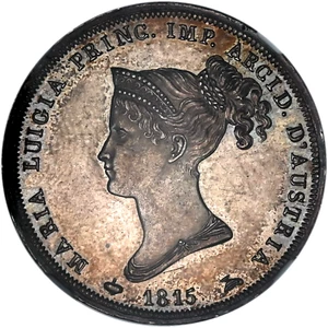 ITALY (Parma) 2 Lire 1815 NGC MS62 'Maria Luigia' Rare! - Picture 1 of 6