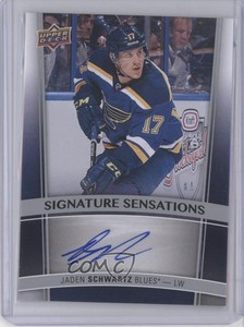 2015-16 Upper Deck Signature Sensations Jaden Schwartz #SS-JS Auto