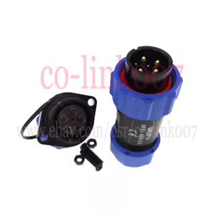 Conectores impermeables de 6 pines 4+2, enchufe de señal de alimentación industrial SP21 soldadura de enchufe - Imagen 1 de 8