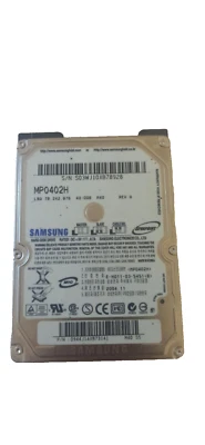 Samsung 40Gb MP0402H/SCC 2.5" IDE Hard Drive - Image 1 of 3