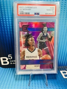 2021-22 Chronicles Essentials Ja Morant PInk #306 Grizzlies PSA 10 - Picture 1 of 2