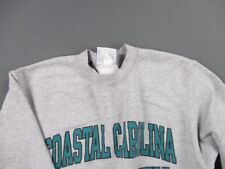 Coastal Carolina University Sweater Mens Small Gray Crew Neck NCAA Football CCU