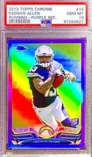 2013 TOPPS CHROME KEENAN ALLEN PURPLE REFRACTOR ROOKIE RC #249/4 PSA 10 GEM MINT