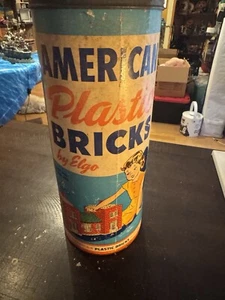 Elgo American Plastic Bricks Toy Set 1950’s. Includes Original Instructions! - Picture 1 of 18