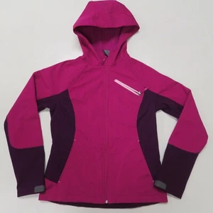 FreeTech Jacket Womens XS 0-2 Purple Pink Coat Hooded Softshell Hiking Rain - Picture 1 of 8