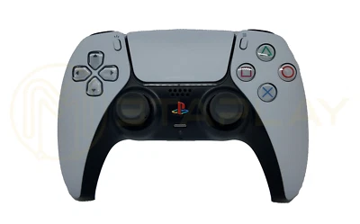 PS5 Dualsense controller White with Retro Buttons, TMR Joysticks and Gulikit cap - Image 1 of 4