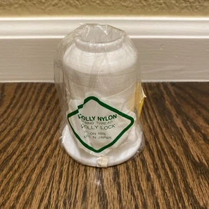 White Woolly 100% Nylon Thread Woolly Lock 1000M JAPAN Embroidery - Picture 1 of 3