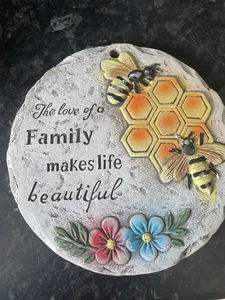 Gummi Latex Gießform Honigbiene Familie Zitat Plakette Blumenschild Handwerk DIY - Bild 1 von 3